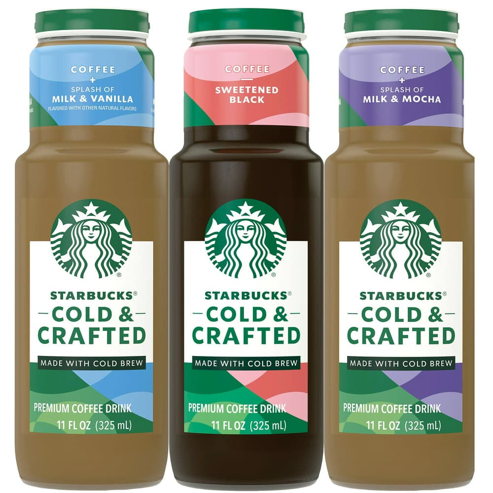 (12 Bottles) Starbucks Cold &  Crafted, Premium Coffee Drink Made with ...