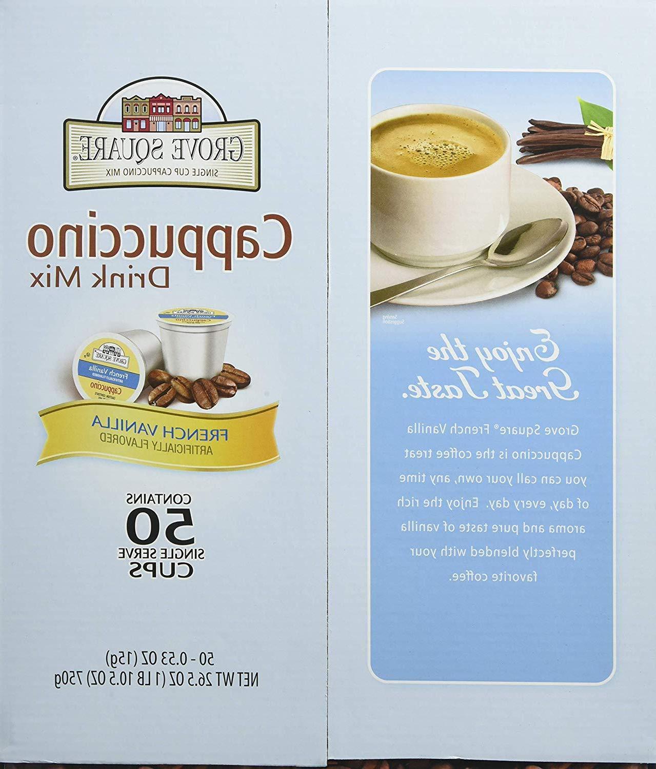 50 Single Serve French Vanilla Cappuccino K Cups
