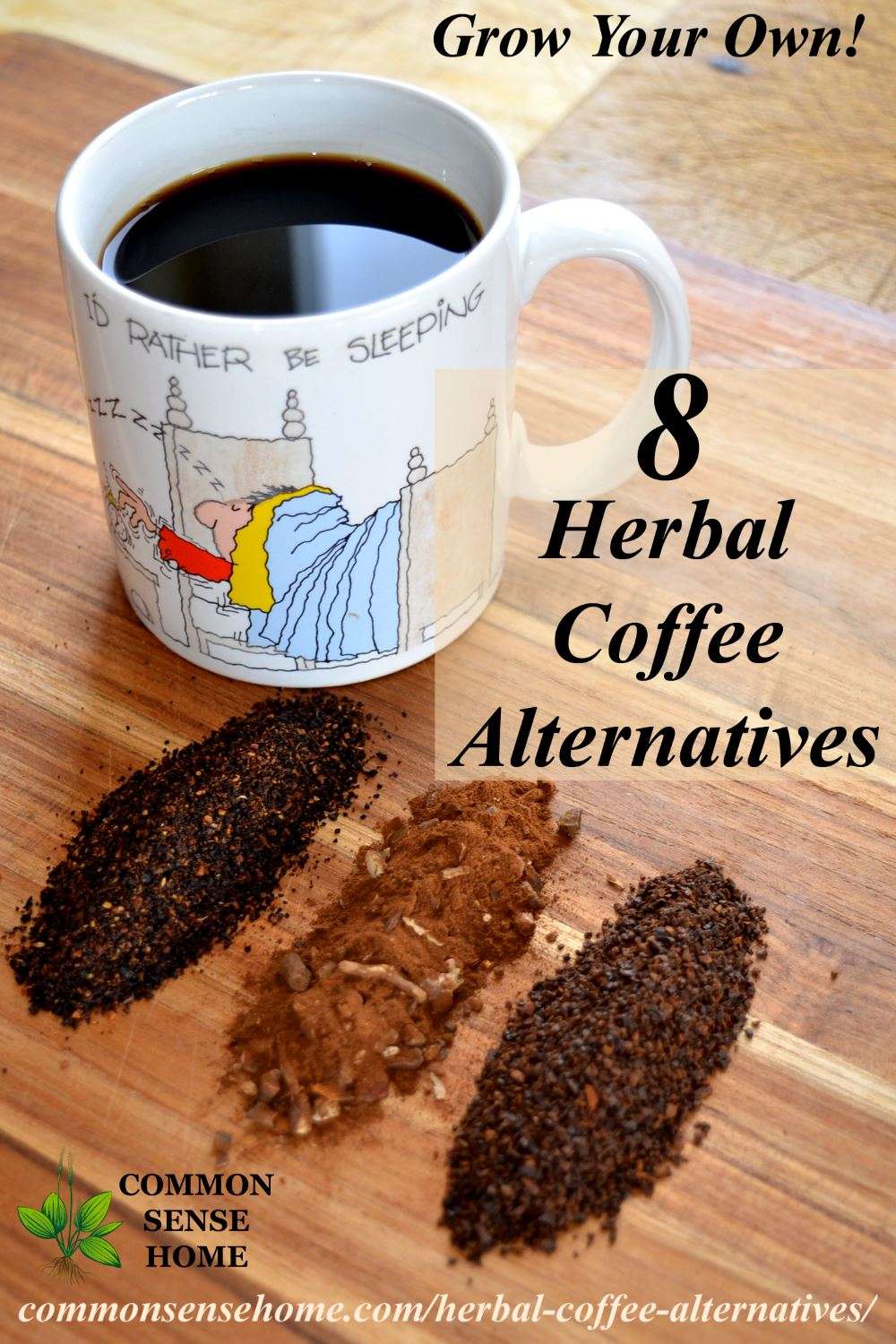 8 Herbal Coffee Alternatives, Including 2 You Can Grow