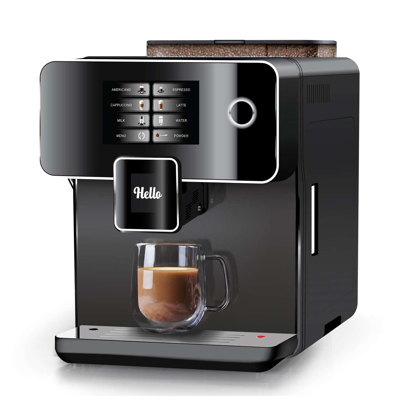 A10 coffee machine automatic Touch Screen, stainless steel drip ...