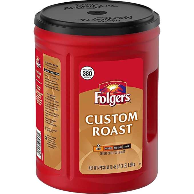 Amazon.com : Folgers Custom Roast Ground Coffee 48 oz. A1 : Grocery ...