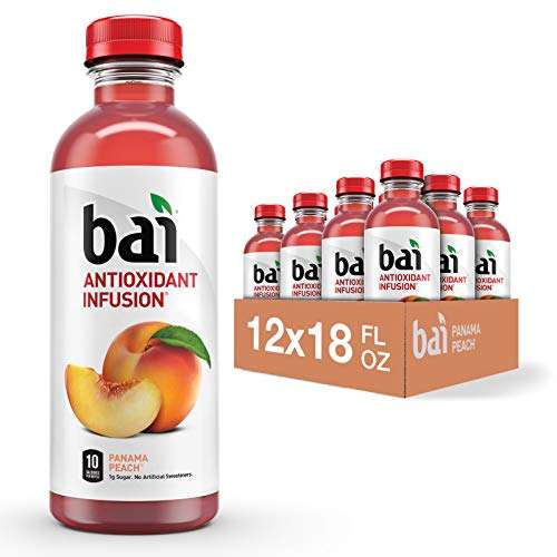 Bai Flavored Water Panama Peach Antioxidant Infused Drinks ...