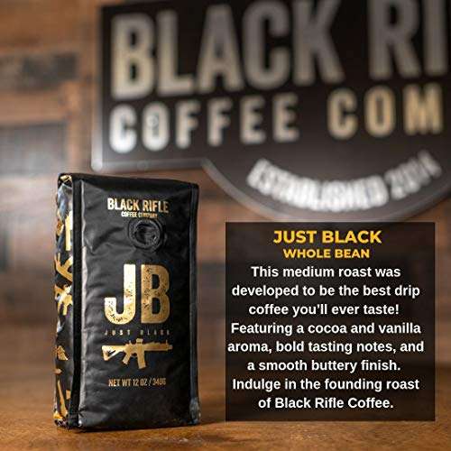 Black Rifle Coffee Whole Bean (Just Black (Medium Roast ...