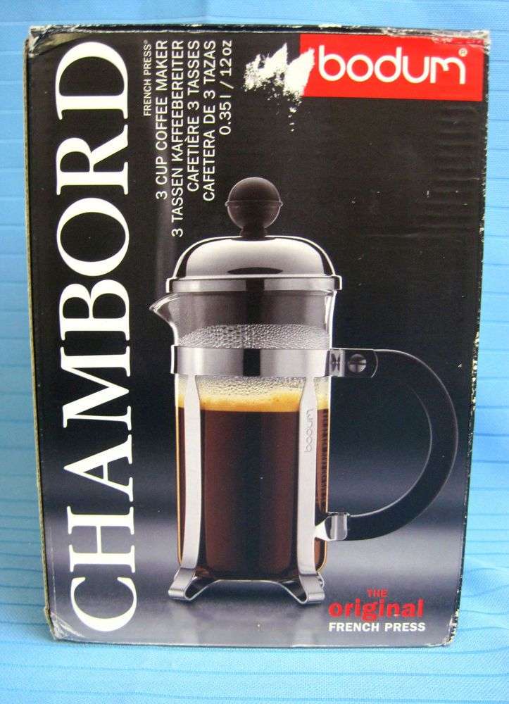 Bodum Chambord 3 Cup French Press Coffee Make New The ...