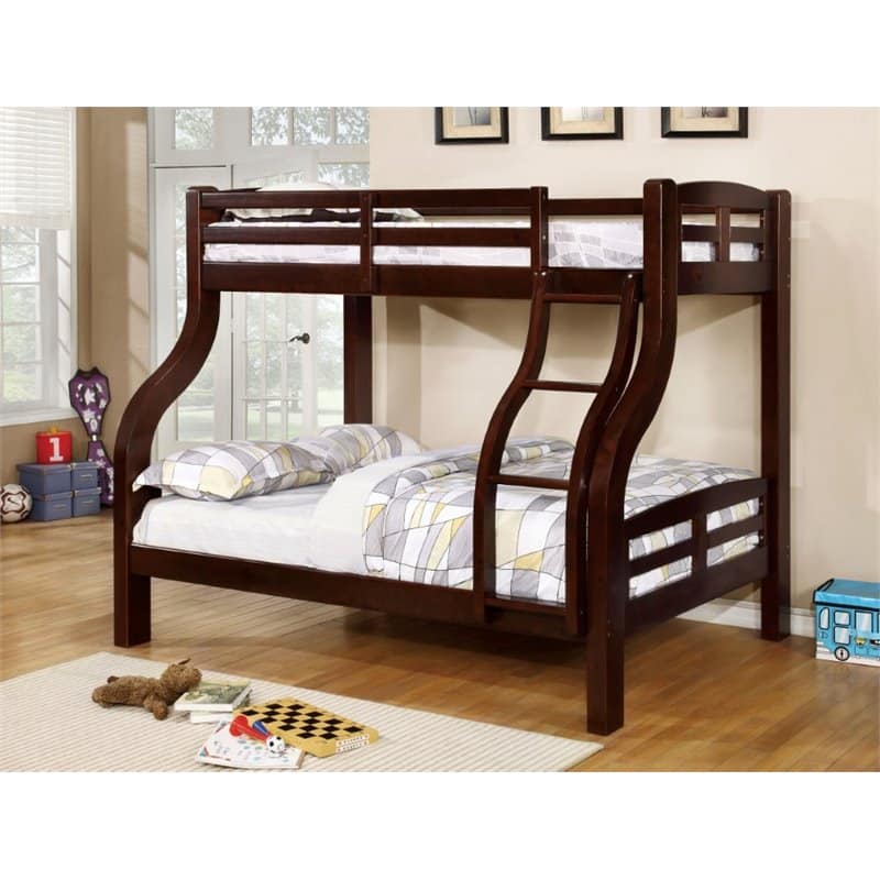 Bowery Hill Twin over Full Bunk Bed in Espresso