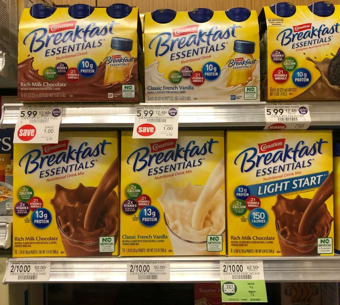 Carnation Breakfast Essentials As Low As $3 At Publix (30 ...