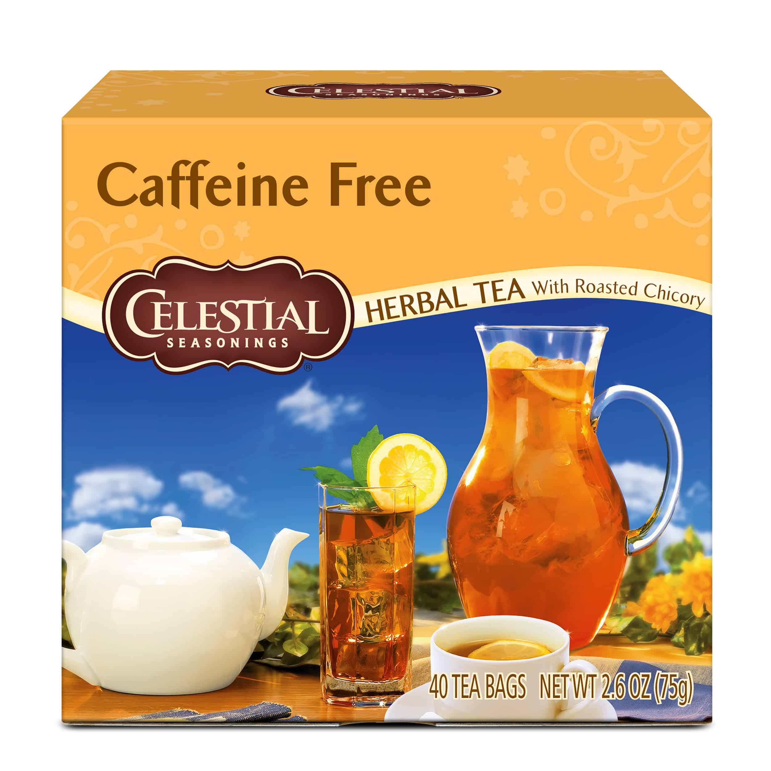 Celestial Seasonings Caffeine Free Herbal Tea Herbal Tea, 40 Count Box ...