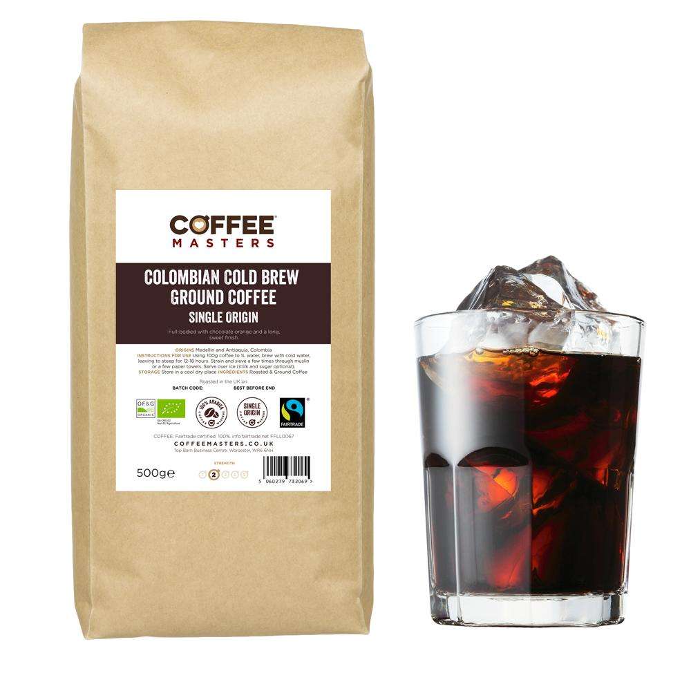 Colombian Cold Brew Organic Ground Coffee   1x500g
