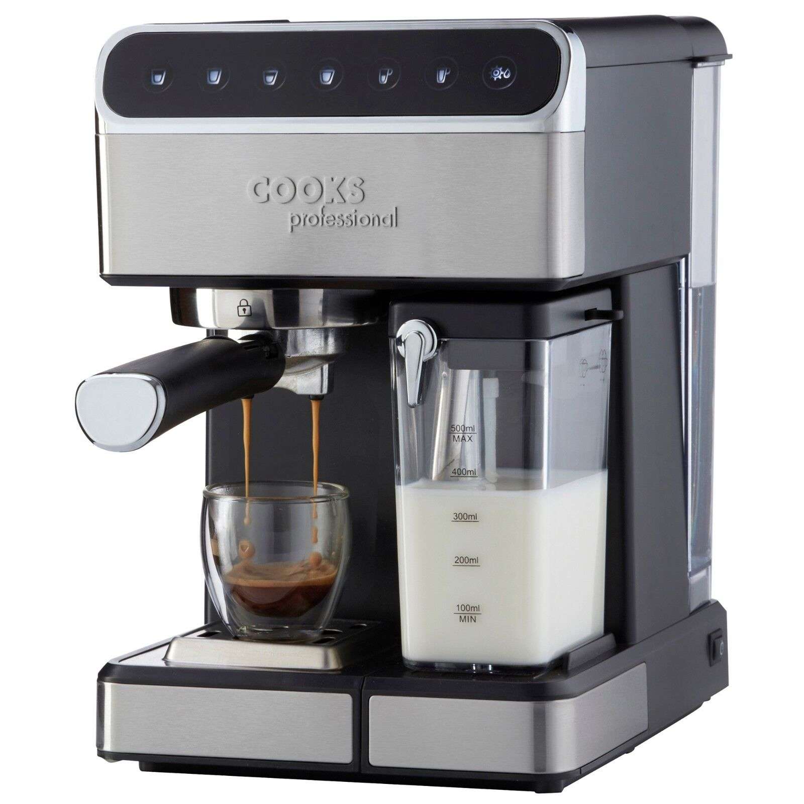 Cooks Professional Espresso Coffee Machine Maker 15 Bar Digital Barista ...