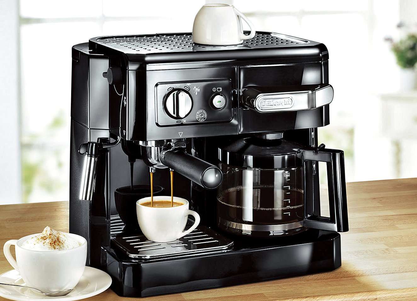 DeLonghi BCO410 220 Volt Modern Espresso &  Coffee Maker
