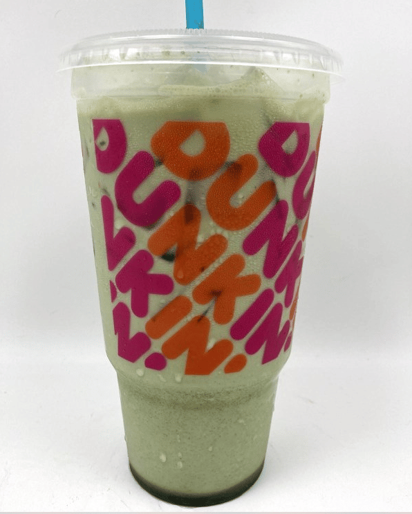 Dunkin Blueberry Iced Matcha Latte in 2021