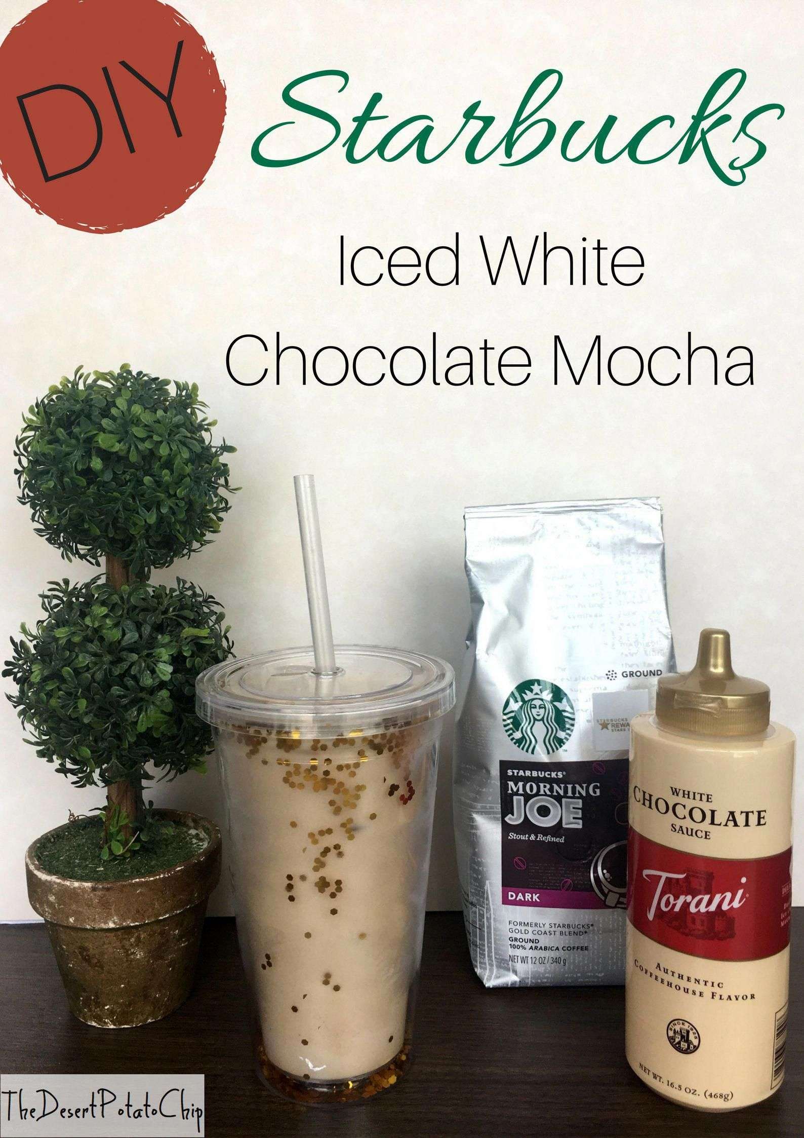 Easy DIY Starbucks Iced White Chocolate Mocha