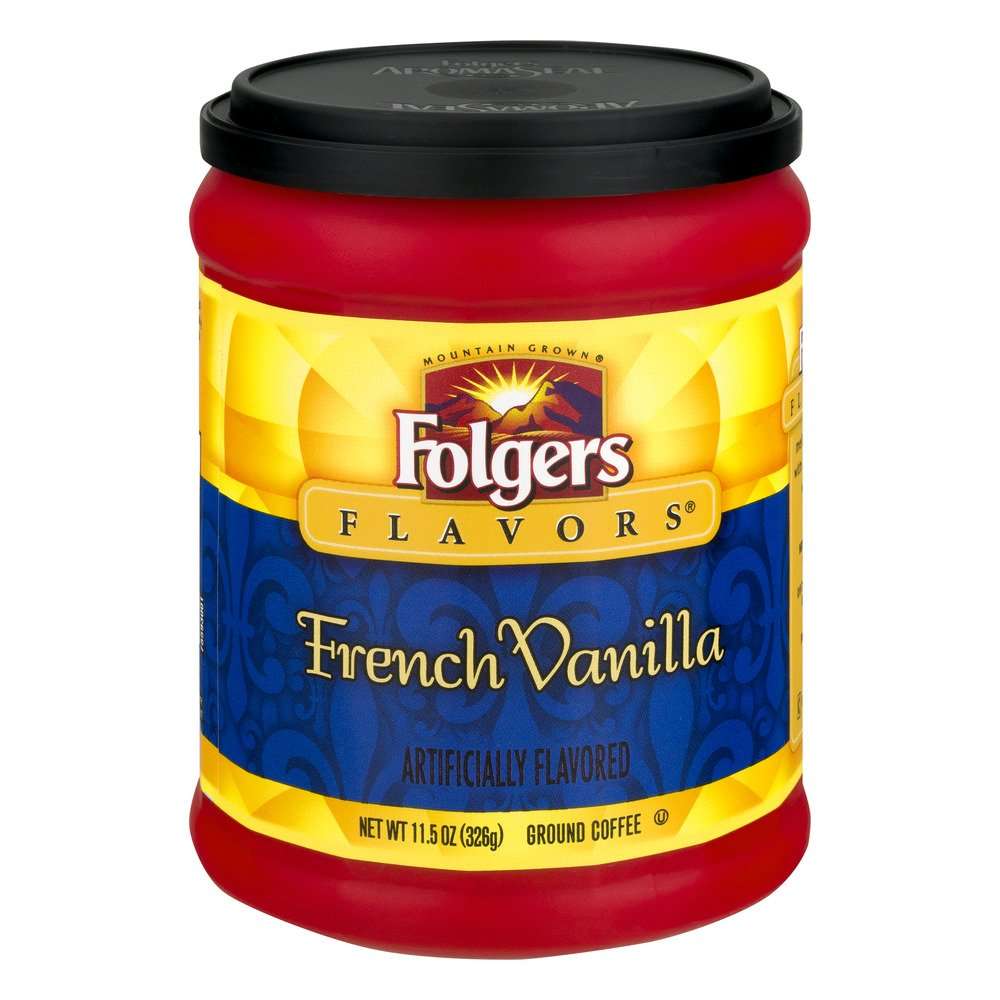 Folgers French Coffee Ground Vanilla 11.5 OZ