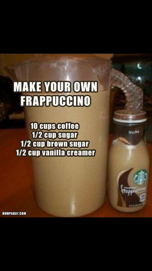 How to make a homemade frappucino! Just like Starbucks ...