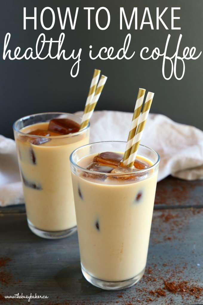 How to Make Healthy Iced Coffee {Fat &  Sugar Free}