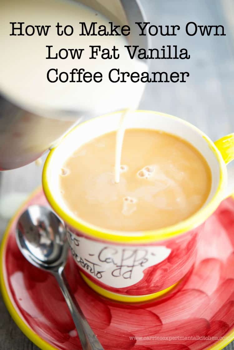 How to Make Your Own Low Fat Vanilla Coffee Creamer