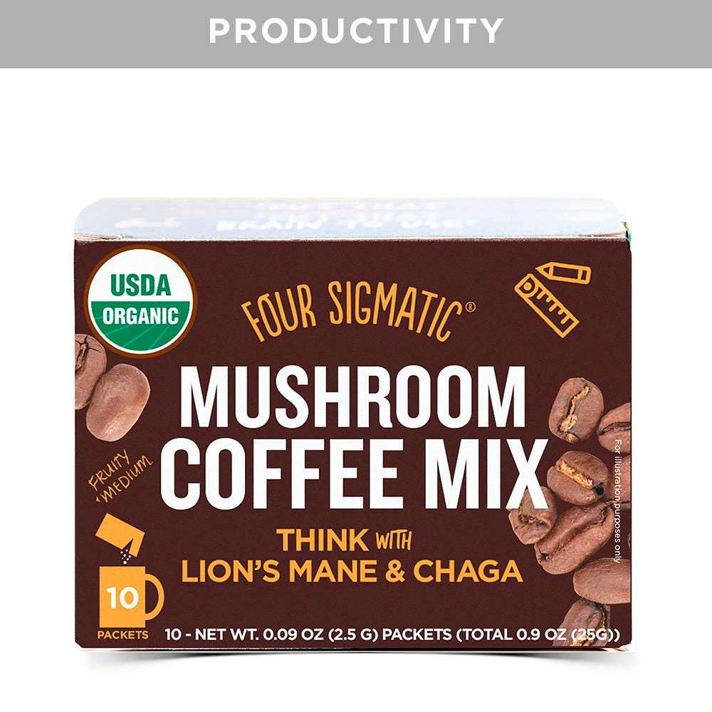 Instant Mushroom Coffee With Lion
