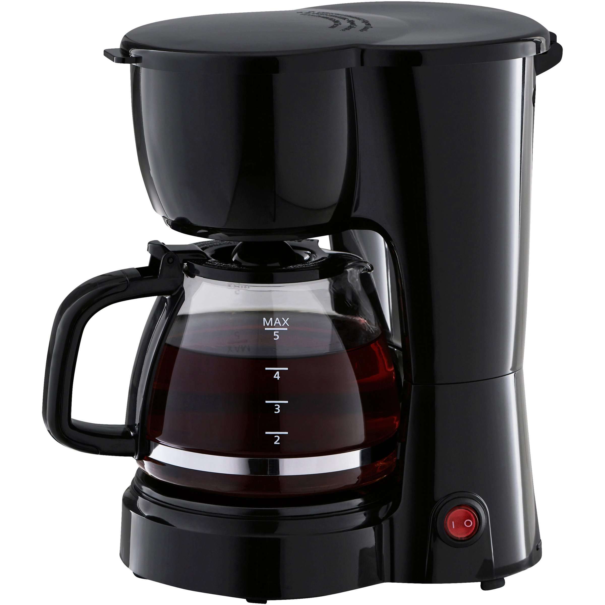 Mainstays 5 Cup Black Coffee Maker with Removable Filter ...