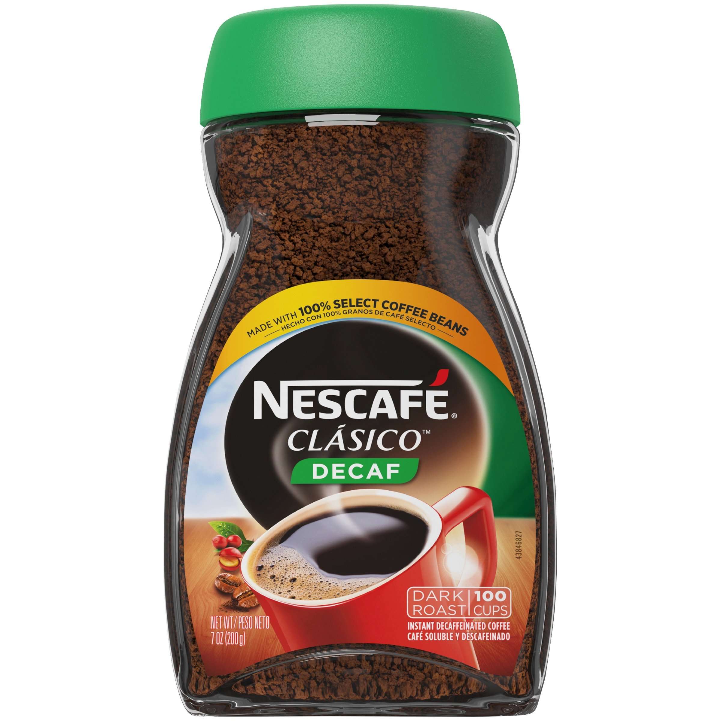 NESCAFE CLASICO Decaf Dark Roast Instant Coffee 7 oz. Jar ...