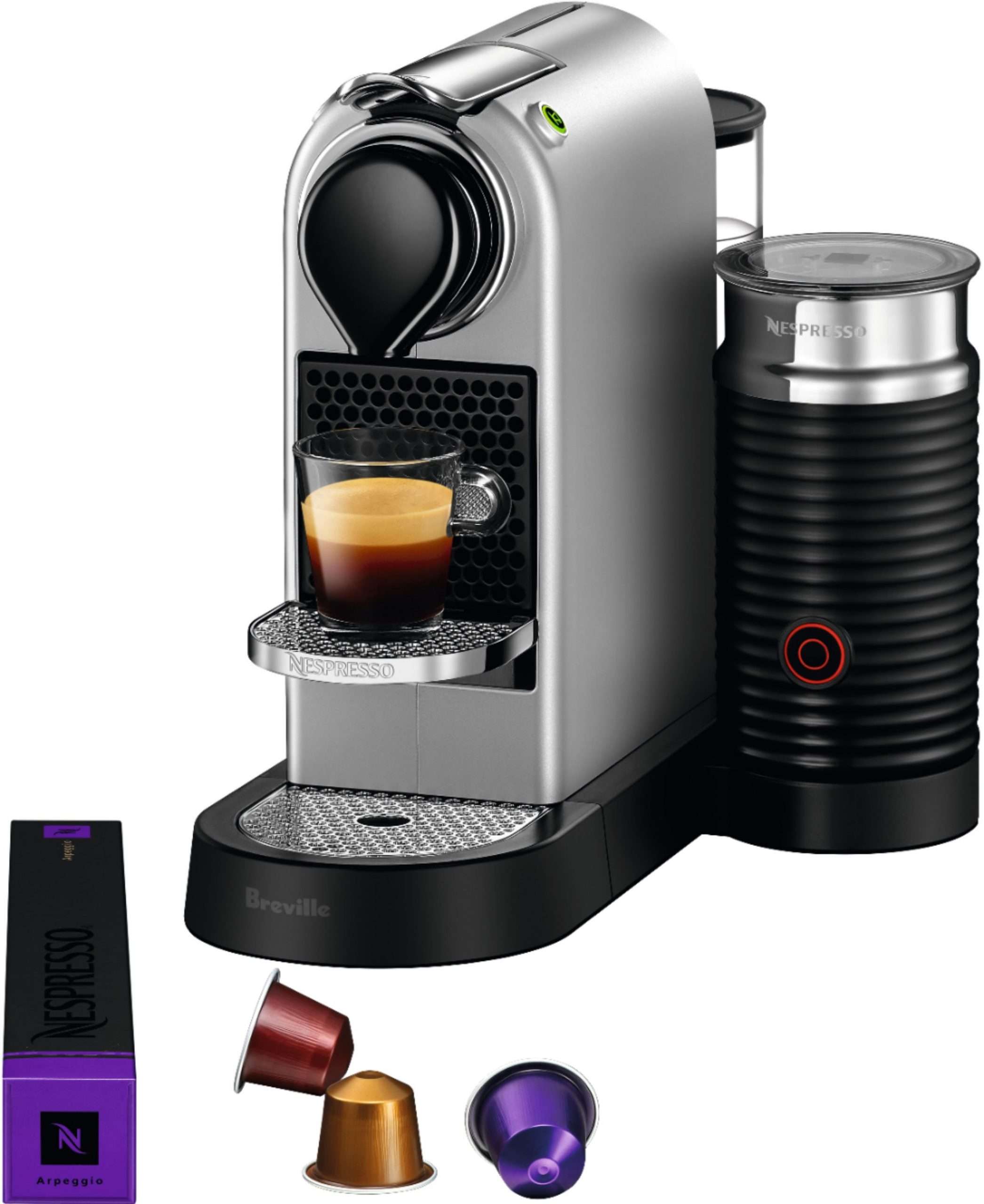 Nespresso Breville CitiZ& milk Espresso Machine with 19 bars of pressure ...