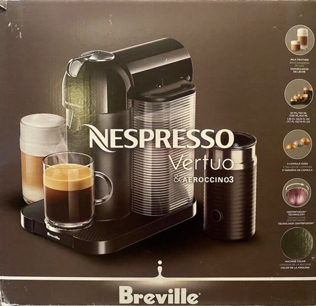 Nespresso by Breville Vertuo Coffee Machine With Aeroccino3 Chrome for ...