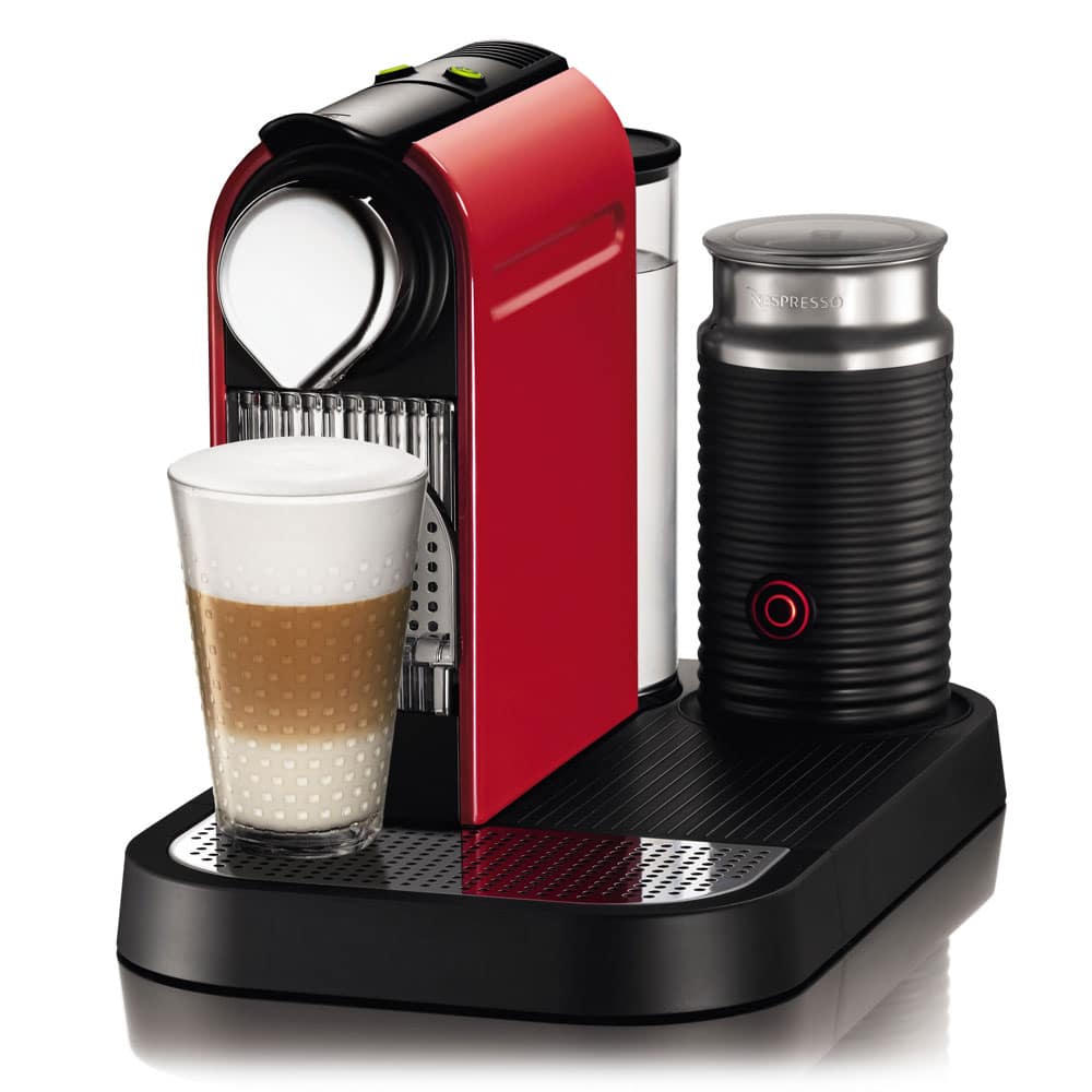 Nespresso Citiz Espresso Maker with Milk Frother, Fire Engine Red ...