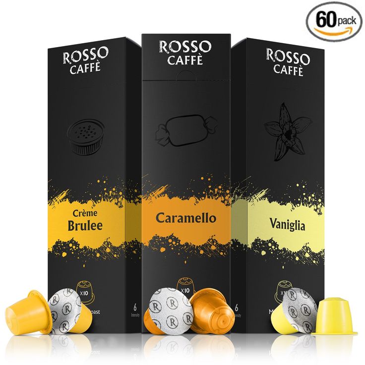 Nespresso Compatible Capsules Flavors Pack 60 Pods Fit to All Original ...