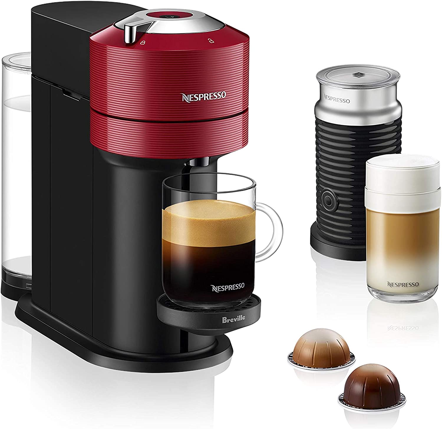 Nespresso Vertuo Next Coffee &  Espresso Machine with Aeroccino NEW by ...