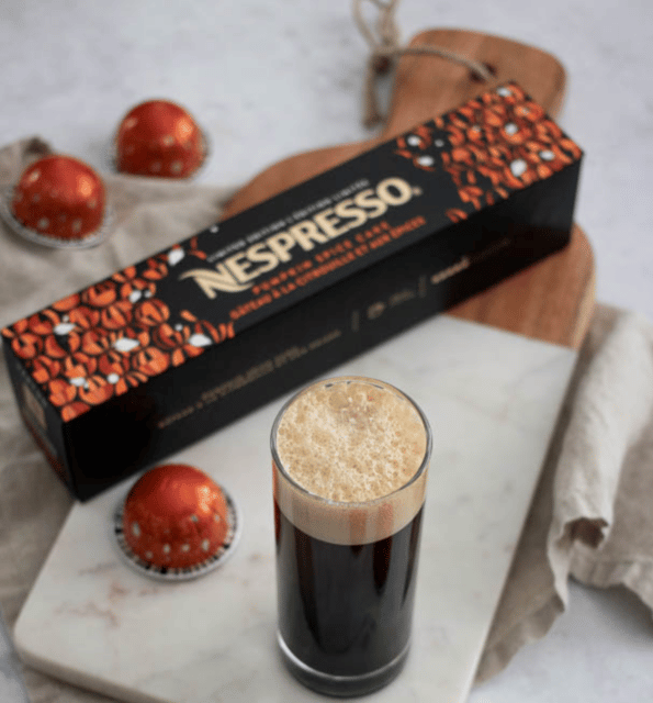Nespresso Vertuoline Pumpkin Spice Cake 6 Sleeves Limited Edition K