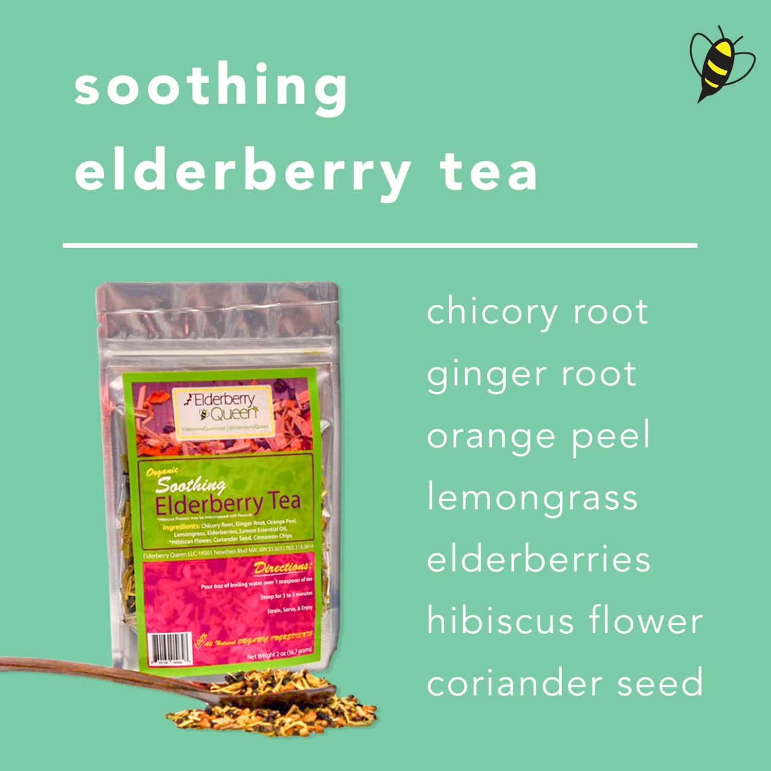 Organic Elderberry Loose Leaf Tea 2oz