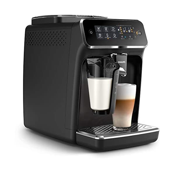 Philips 3200 Series Fully Automatic Espresso Machine w/ LatteGo, Black ...