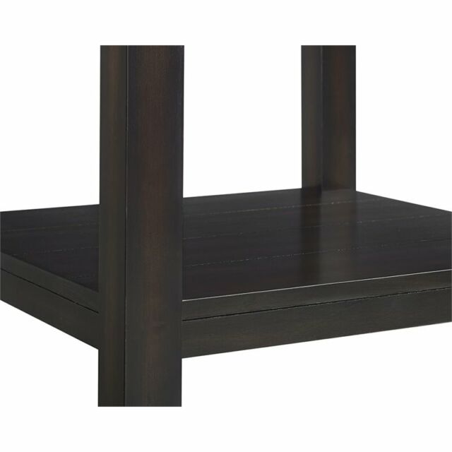 Picket House Furnishings Caleb Square Marble Top End Table in Espresso ...