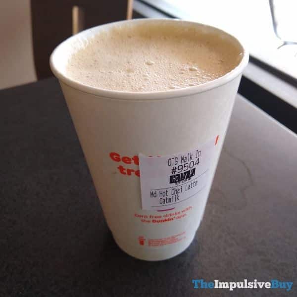 REVIEW: Dunkin Chai Oatmilk Latte