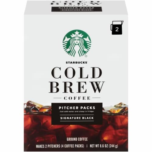 Starbucks Black Cold Brew Ground Coffee, 8.6 oz