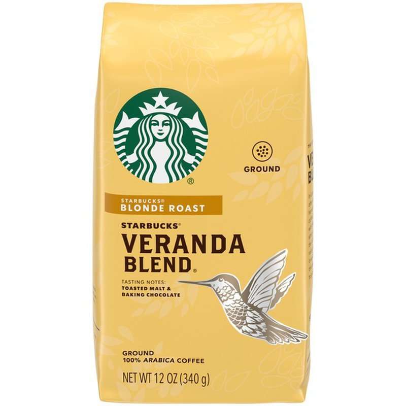 Starbucks Blonde Roast Ground Coffee  Veranda Blend (12 ...