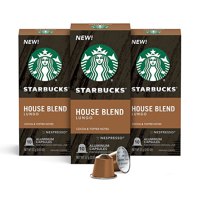 Starbucks® by Nespresso® House Blend Coffee Capsules 30