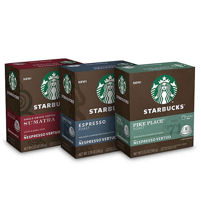 Starbucks® by Nespresso® Vertuo Line Variety Pack Coffee Capsules 24 ...