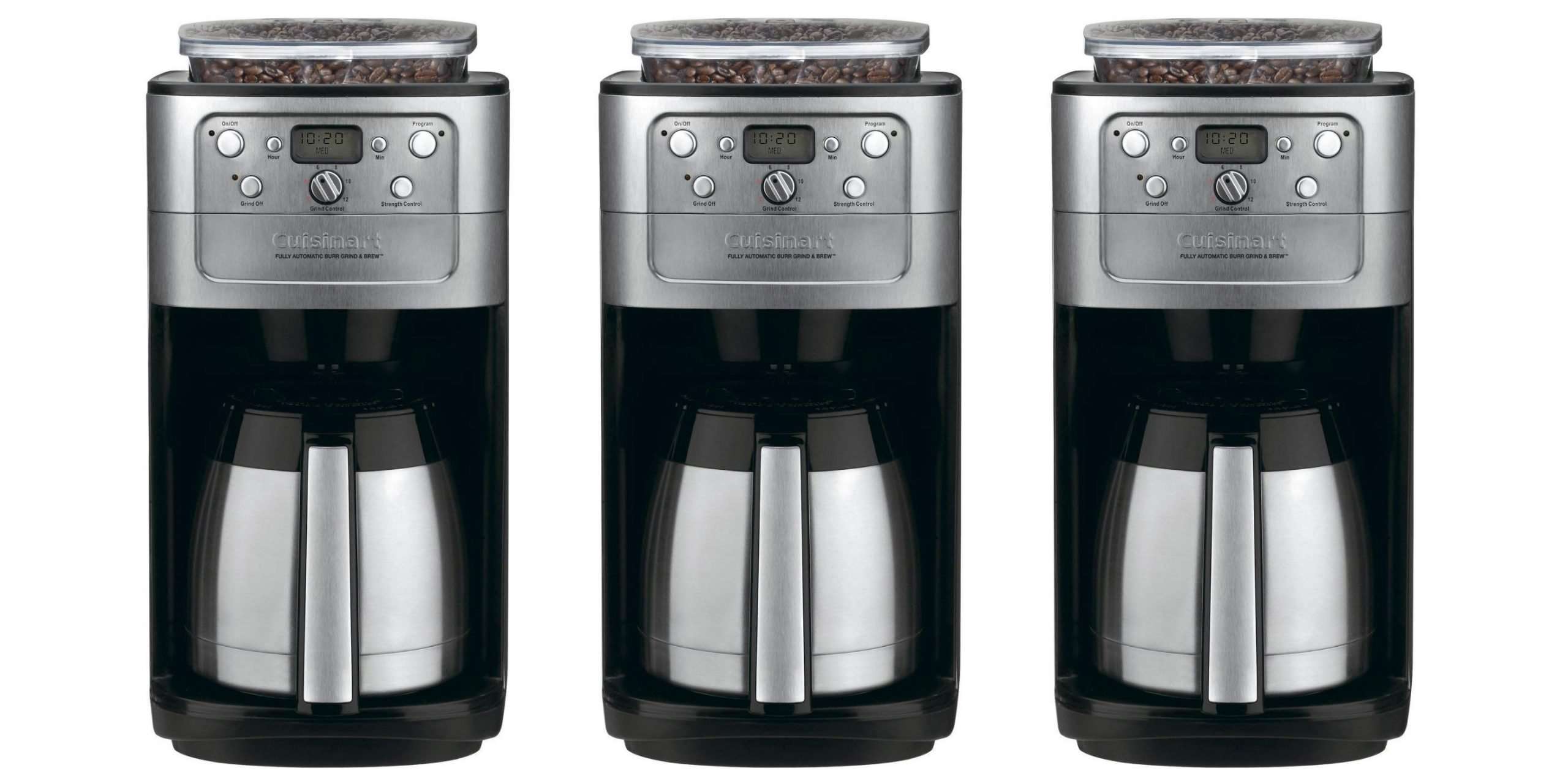 This Cuisinart Coffee Maker grinds and brews whole beans ...