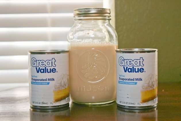Use evaporated milk instead of creamer for coffee and use ...