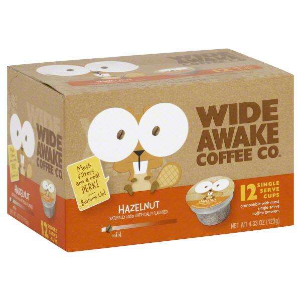 Wide Awake Coffee Co. Mild, Hazelnut, Single Serve Cups ...